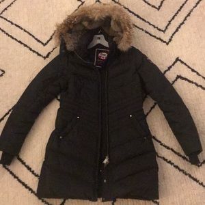 Pajar down parka with fur-lined hood